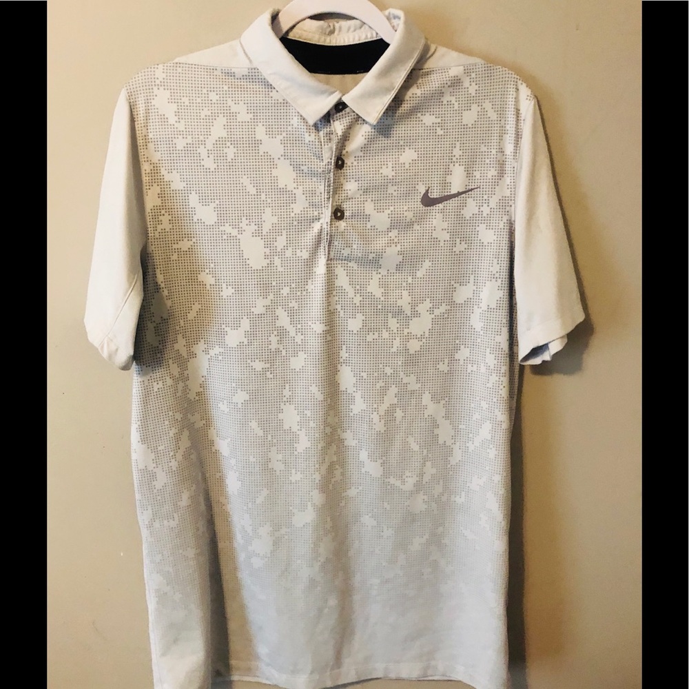 Men’s Nike Golf White Camo Golf Shirt